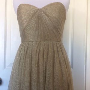 BHLDN Jenny Yoo Gold Annabelle Dress